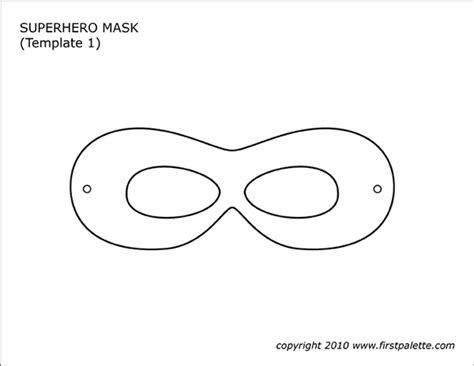 Printable Superhero Mask Patterns