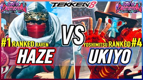 T8 🔥 Haze 1 Ranked Raven Vs Ukiyo 4 Ranked Yoshimitsu 🔥 Tekken 8