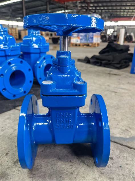 High Pressure 4 Inch Din F4 Ductile Cast Iron Ggg50 Resilient Seated Nrs Sluice Gate Valve