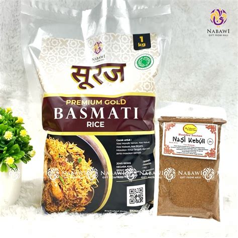 Jual Beras Basmati 1 Kg Bundle Bumbu Instan Khas Masakan Timur Tengah