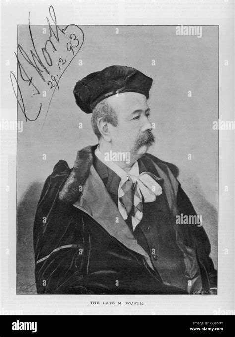 CHARLES FREDERICK WORTH English Fashion Designer Active In Paris Date