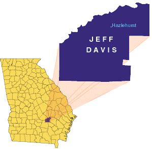 Maps of Jefferson Davis County, GA