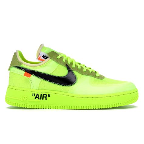 Nike Air Force 1 Low X Off White Volt Shopee Thailand