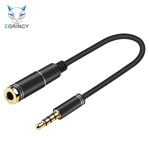 Egrincy Earphone Headphone Connector Omtp To Ctia Converter Cable Jack 3 5mm Female Ctia To Omtp