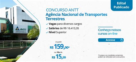 Concurso ANTT 2024 inscrições abrem nesta segunda feira 15 01