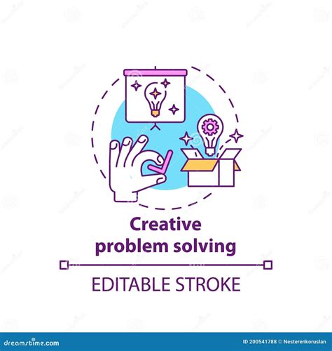 Creative Problem Solving Concept Icon Stock Vector Illustration Of