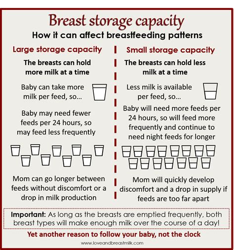 Breast Storage Capacity Love And Breast Milk