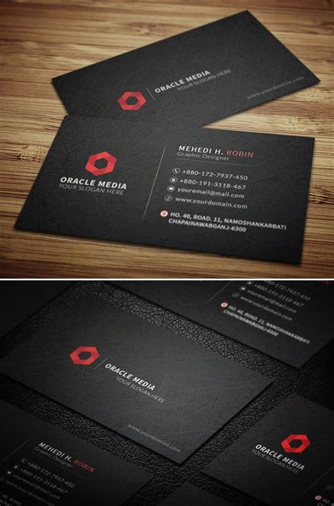 Dark Corporate Business Card Templates Collection