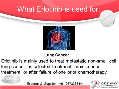 Erlotinib Hydrochloride Anti-Cancer Medicine What Erlotinib is used