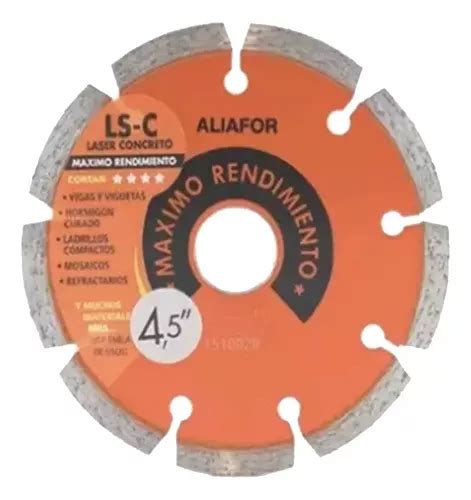 Disco Diamantado Aliafor Laser Concreto Ls 4 5c 115mm