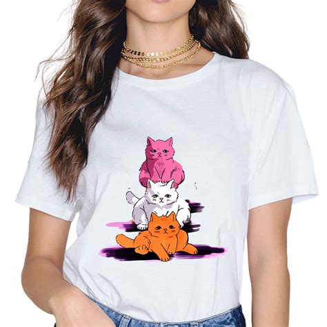 Lesbian Flag Pride Lgbtq Cats Cute Lesbian Cat T Shirt Walmart
