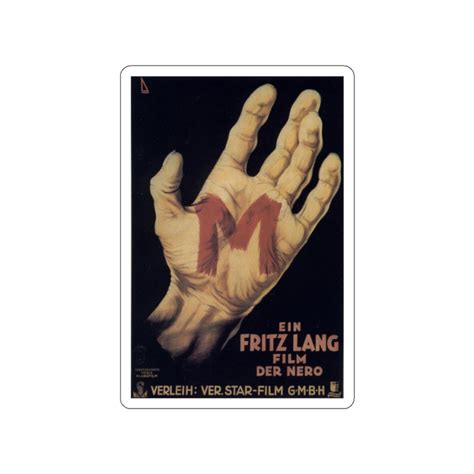 M 1931 Movie Poster STICKER Vinyl Die-Cut Decal – The Sticker Space