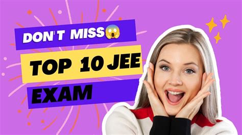 Top 5 Entrance Exams JEE 2024 Don T Miss YouTube