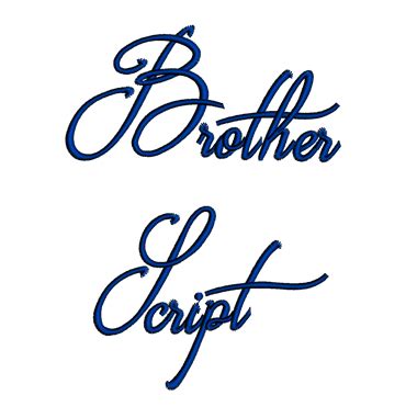 Brother Font Machine Embroidery Script Upper and Lower Case 1 2 3 inch ...