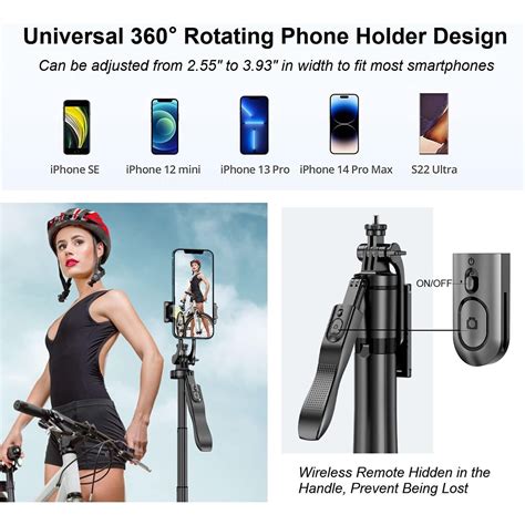 Bluetooth Selfiestick Stativ Monopod Tripod Selfie Stange Cm Handy