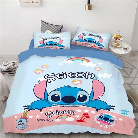 Parure De Lit Lilo Et Stitch Housse De Couette Ensemble De Literie