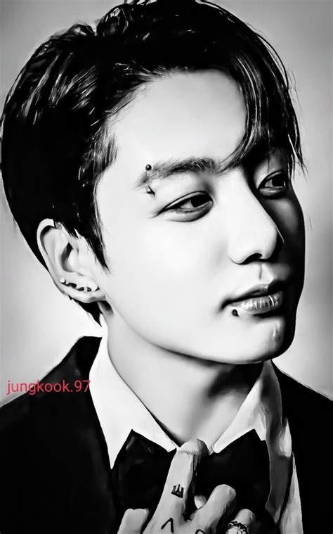 Pin By Jung Kook On Black And White🖤🤍 Jungkook Black And White Black