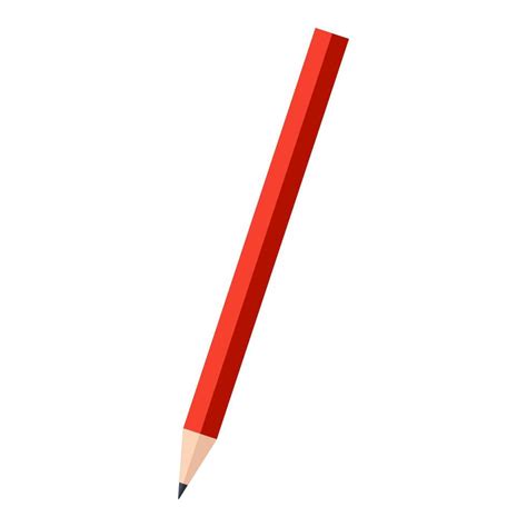 red pencil cartoon vector object 4557668 Vector Art at Vecteezy