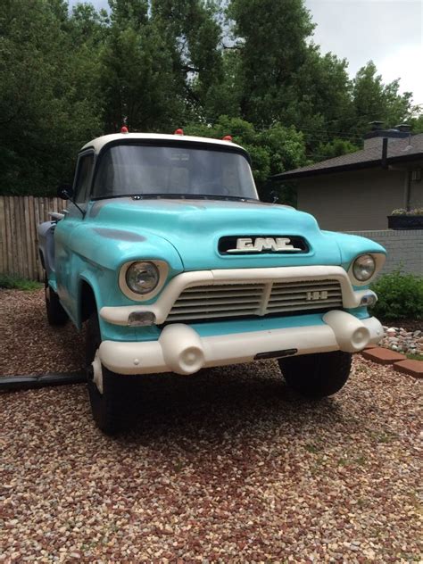 1957 Gmc Napco 4x4 100 Mb Truck 57 Chevy Trucks Gmc Pickup Trucks Vintage Pickup Trucks Farm