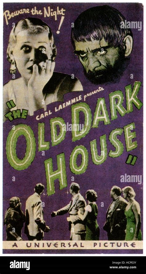 THE OLD DARK HOUSE, top from left: Gloria Stuart, Boris Karloff, 1932 Stock Photo - Alamy