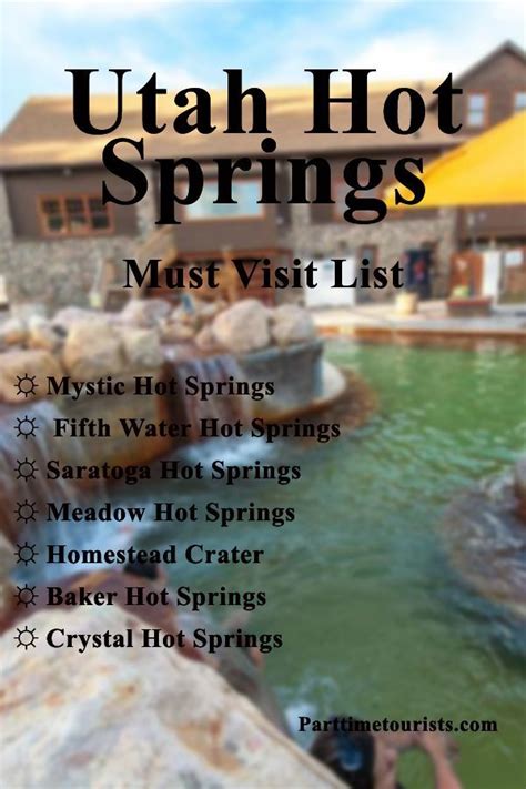 7 Amazing Utah Hot Springs Complete Guide Map Photos Utah Travel Utah Utah Vacation