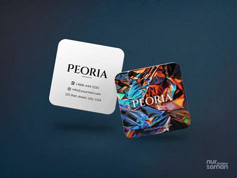 Square Business Card by Md Nuruzzaman on Dribbble