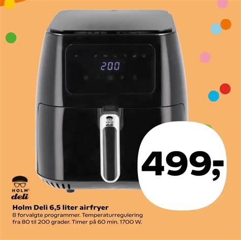 Holm Deli 6 5 Liter Airfryer Tilbud Hos Coop Dk