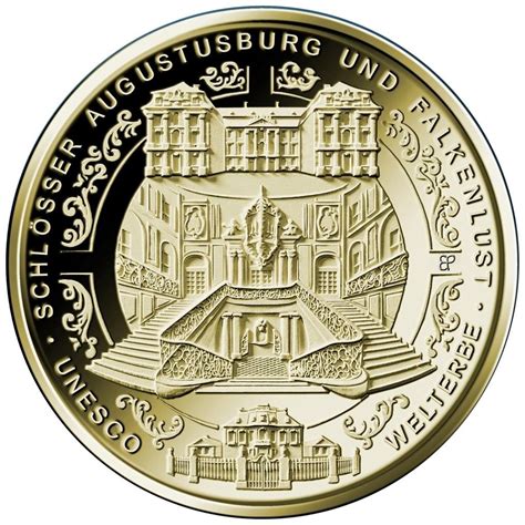 Deutschland 100 2018 A Sch Augustusburg 1 2 Oz Gold Incl Etui