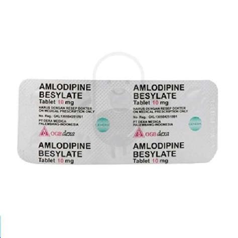 Jual Amlodipine Besilate Ogb Dexa Medica Mg Strip Tablet Di