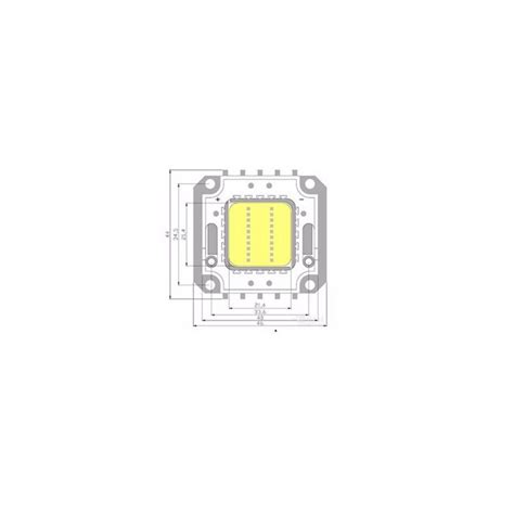 DIODA LED WYSOKIEJ MOCY 100W BIAŁA