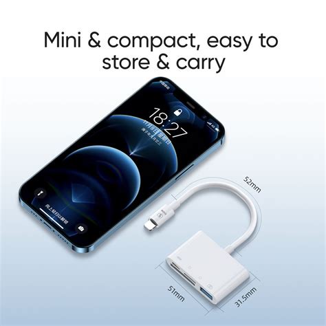 SiGN 4-i-1 Lightning till USB-A, SD/TF, Lightning - Vit - Teknikdelar.se