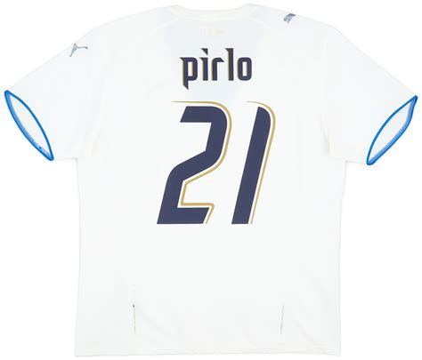 2006 Italy Away Shirt Pirlo 21 5 10 L