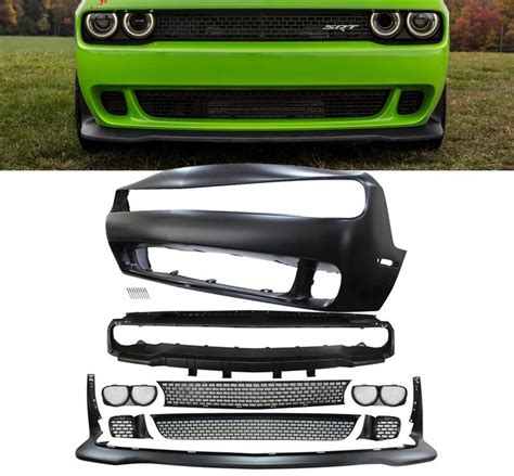 2015 2017 Dodge Challenger SRT HellCat Style Front Bumper Grille