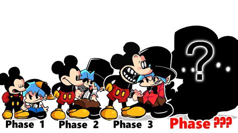 Fnf Comparison Battle Mickey Mouse And Bf All Phases Of Fnf Characters