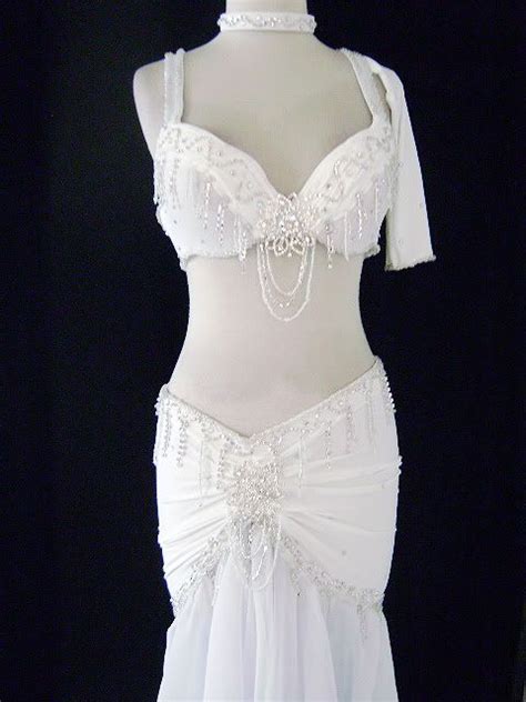 White Belly Dancing Outfit Belly Dancer Outfits Dance Outfits