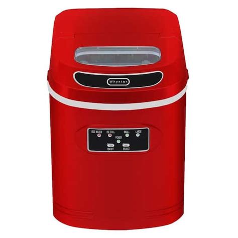 Whynter Lb Compact Portable Ice Maker In Metallic Red Imc Mr