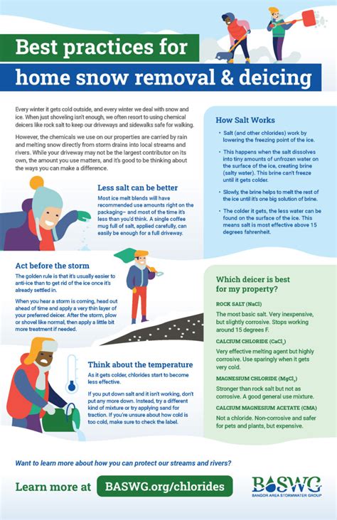 Best Practices For Home Snow Removal And Deicing Infographic Bangor