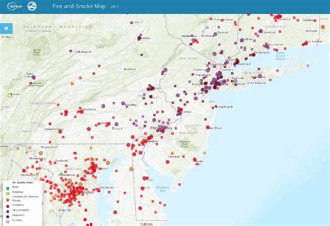 Nws Mount Holly On Twitter Air Quality Continues To Drop Across This