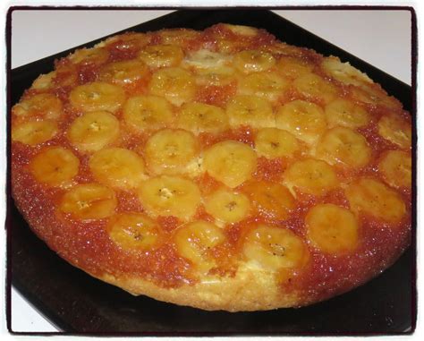 Gâteau renversé à la banane Recettes faciles Les gâteaux de Stéph