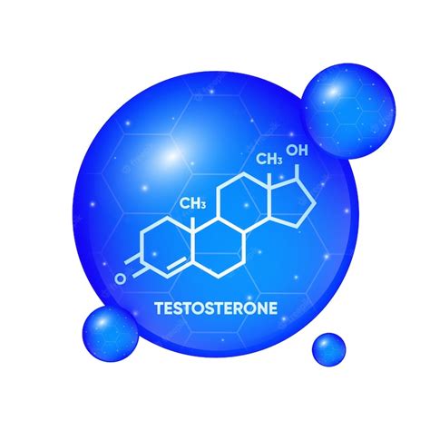 Premium Vector Symbol Of Testosterone Skeletal Formula Logo Molecular