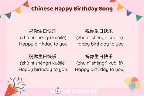 How to Say Happy Birthday in Chinese - MochiMochi - Support