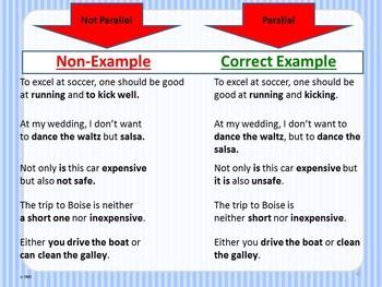 Parallel Structure: Parallelism Grammar Mini-Lesson Packet Middle & High School | Mini lessons ...