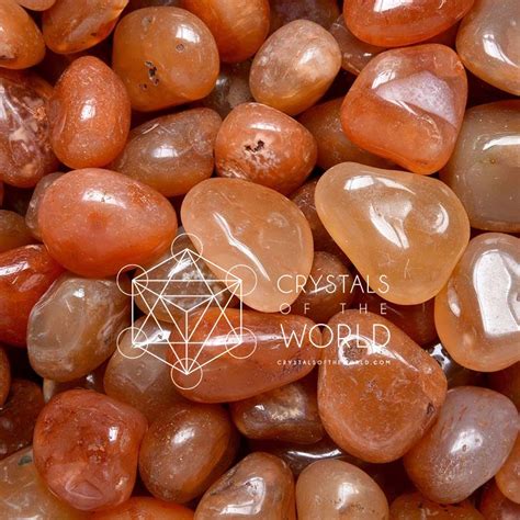 Carnelian Tumbled Stone Crystals Of The World