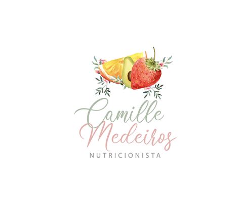 Logotipo Exclusivo Para Nutricionista Em Aquarela Nutricionista