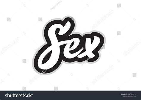 Sex Hand Written Word Text Typography Stock Vector Royalty Free 1245520954 Shutterstock