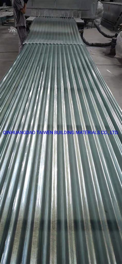 FRP Material Corrugated Plastic Roofing Sheets For Greenhouse China