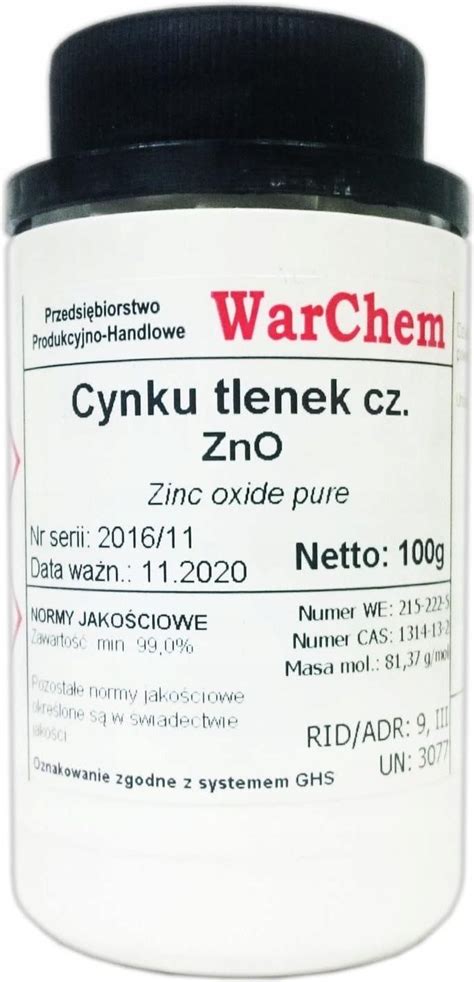 Drobne Akcesoria Medyczne Warchem Tlenek Cynku Biel Cynkowa Czysty