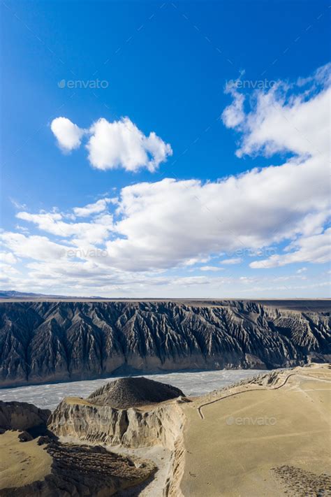 xinjiang landscape of beautiful kuitun grand canyon Stock Photo by ...