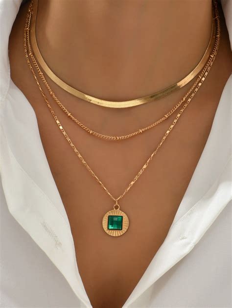 Ropa De Mujer Y Hombre Comprar Moda Online In Emerald Necklace