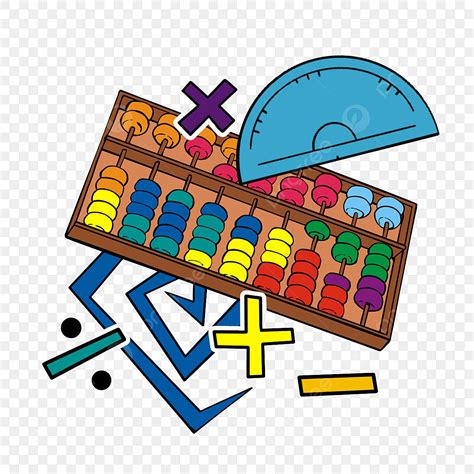 Maths Clipart Vector Math Clipart Cartoon Style Abacus Math Clipart